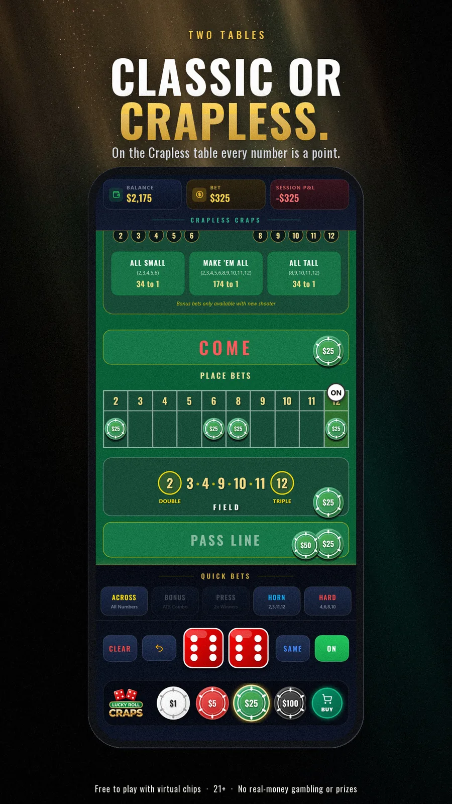 Lucky Roll Craps screenshot 4