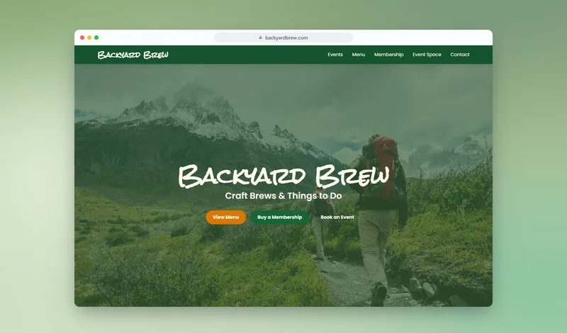 Backyard Brew website