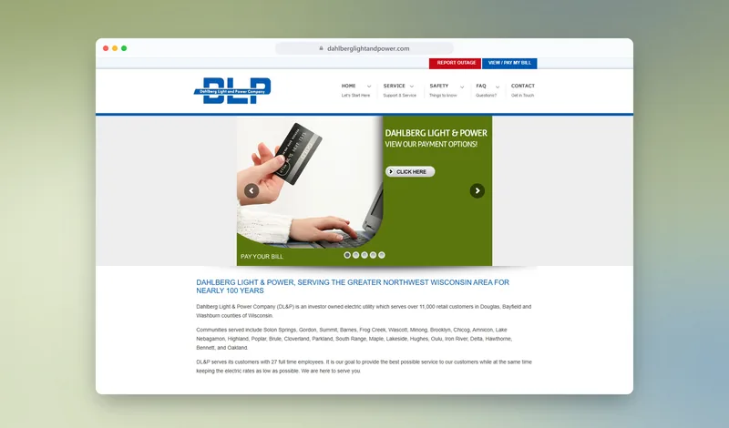 Dahlberg Light & Power website