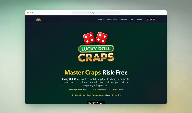 Lucky Roll Craps website